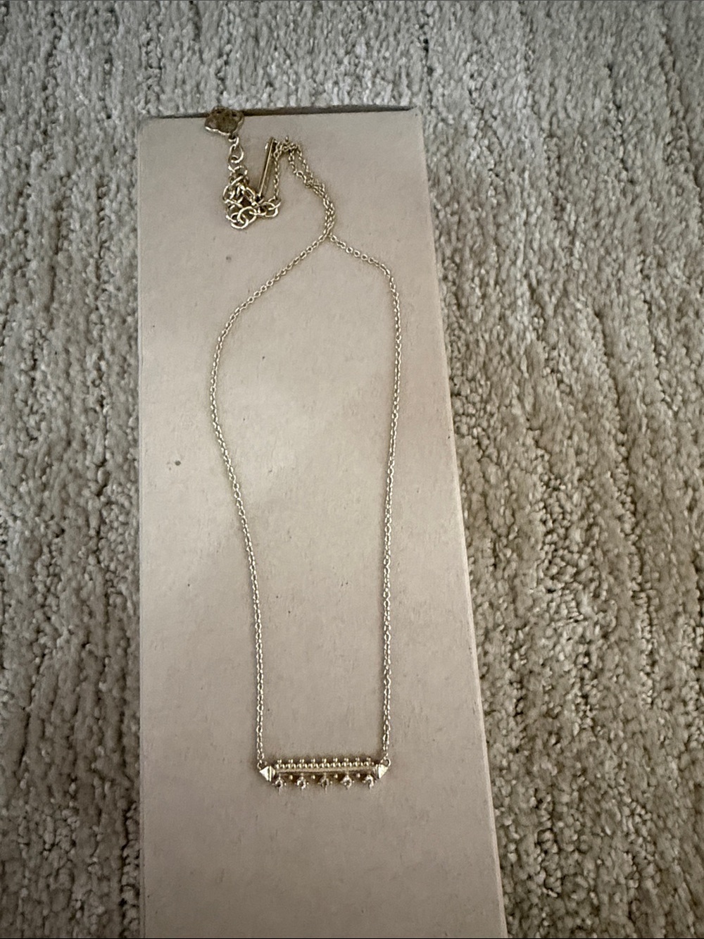 Kendra Scott Gold Beaded Bar Necklace